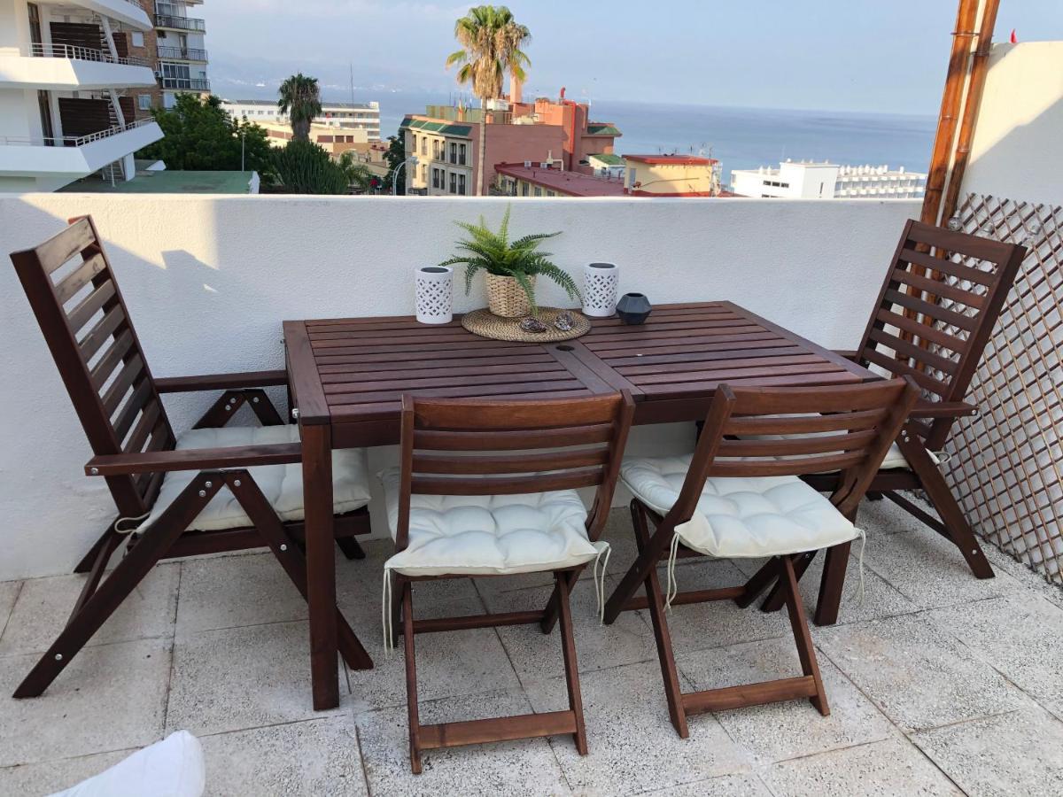 El Cortijuelo. Magnificent Triplex Terraced House With Rooftop Of 18M2, Overlooking The Sea. Parking Torremolinos Buitenkant foto